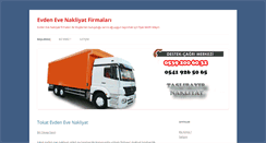Desktop Screenshot of evdenevenakliyat.info