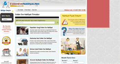 Desktop Screenshot of evdenevenakliyat.net